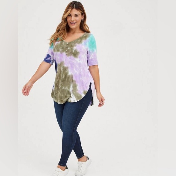 TORRID Super Soft Henley Tunic - Picture 3 of 7